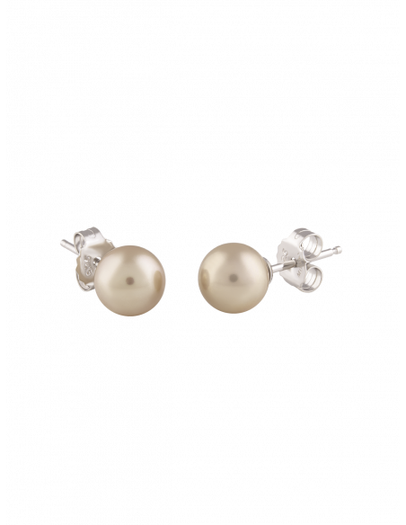 Puces d'oreilles Ø 7 mm Bijoux perle Misaki Monaco