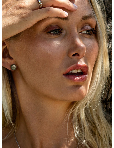 Ø 9 mm stud earrings Bijoux perle Misaki Monaco