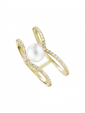 SWAY Ring - Pink - Gold