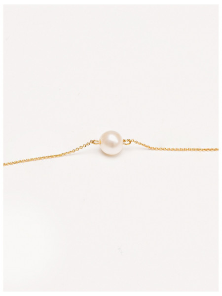 Bracelet No 2 Pearl Color White Plating 18k Gold Plated