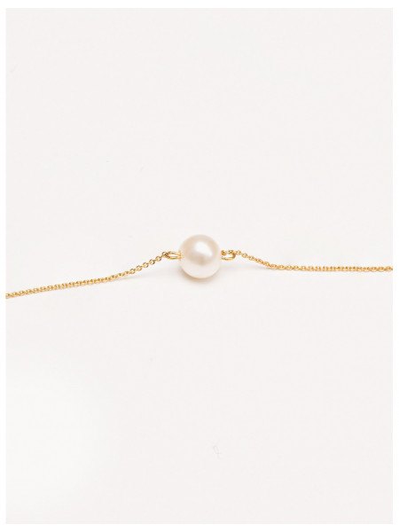 Bracelet No 2 Pearl Color White Plating 18k Gold Plated